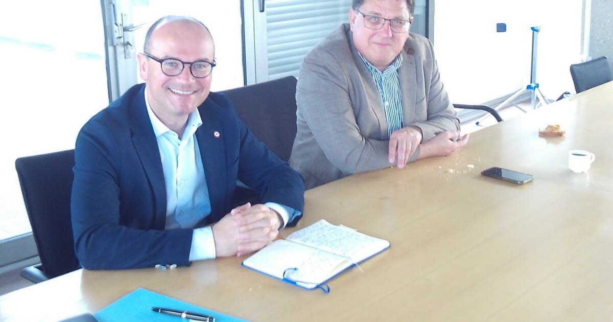 Blanzy. MP Sébastien Martin made his first visit since his election.