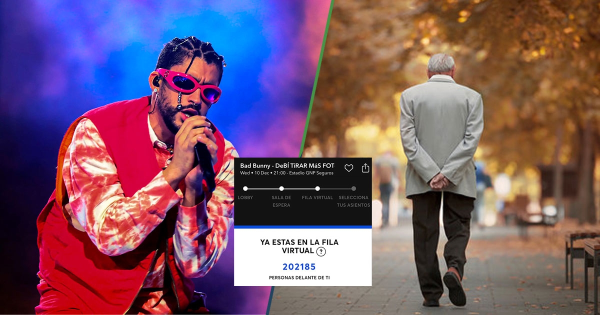 Un uomo si unisce alla coda virtuale di Bad Bunny e ne esce 10 anni dopo con dei nipoti e una laurea.