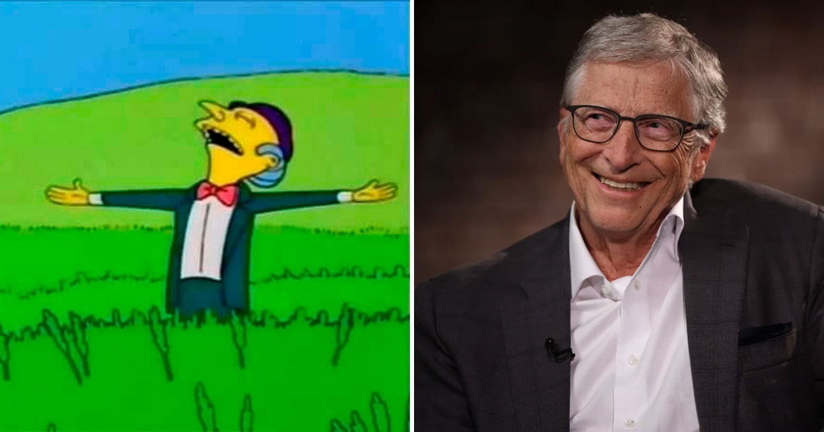 Bill Gates geeft zijn hele fortuin weg. Laten we eens kijken of hij het net als meneer Burns kan delen.