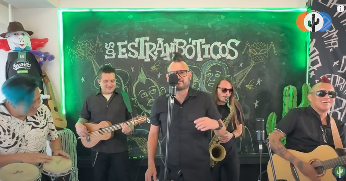Los Estrambóticos estuvieron en El Deforma y tremendo fiestón que se armó