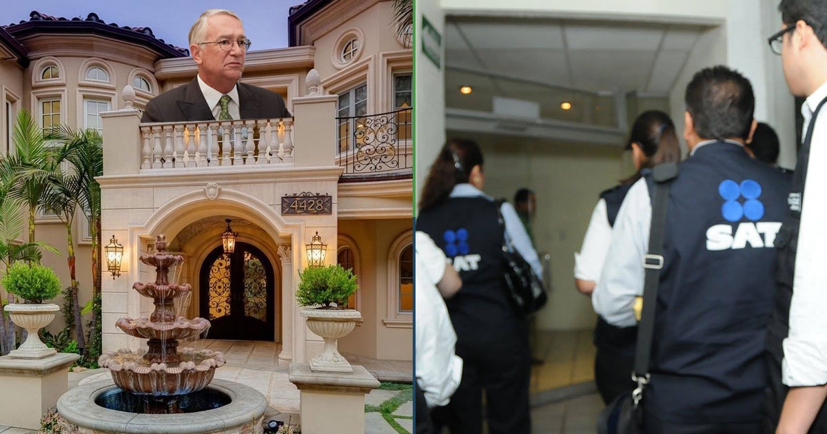Tax collectors from the SAT were caught outside Salinas Pliego's house, but he didn't show up.