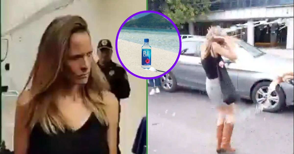 Racist Lady demands that the next time someone throws water at her, it be Evian or Fiji.