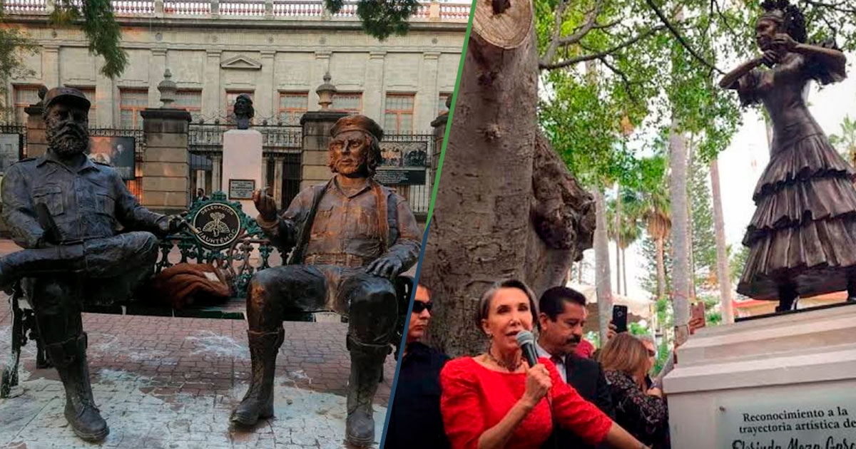 Statues of Che and Fidel will replace the effigy of Florinda Meza in Zacatecas.