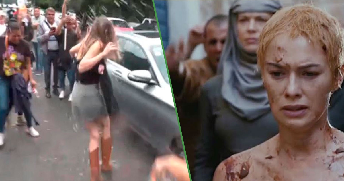 Karma finalmente: “Lady R*cista” recebeu água ao sair do tribunal.
