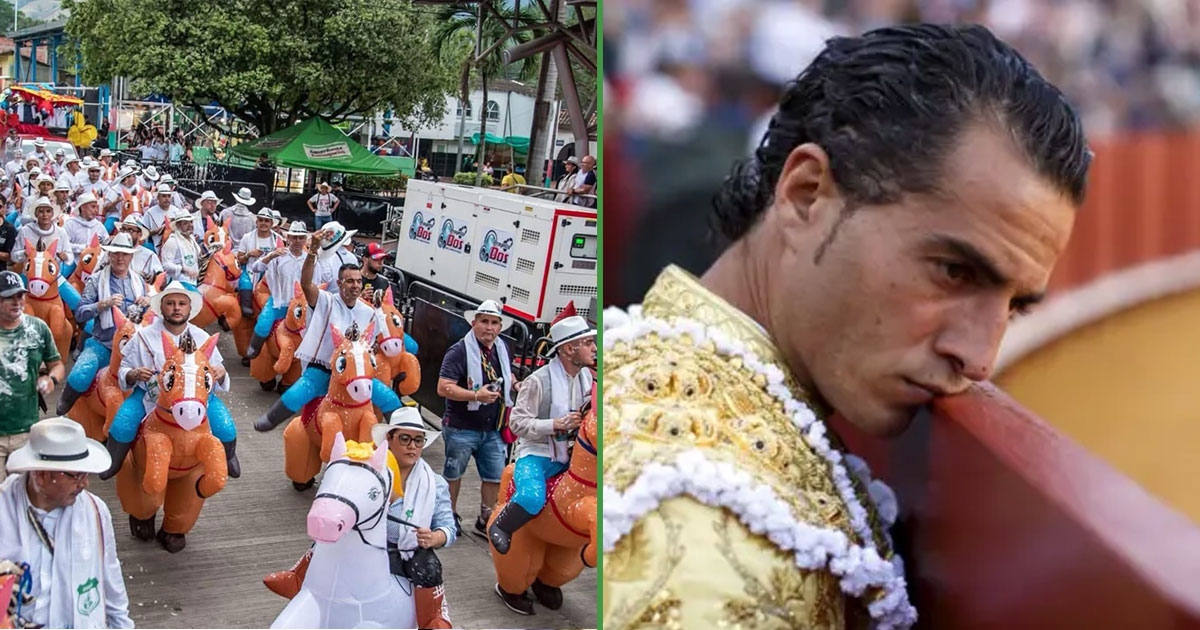 Gli appassionati di corrida non apprezzeranno questa cosa: saranno cavalcati da cavalli gonfiabili.