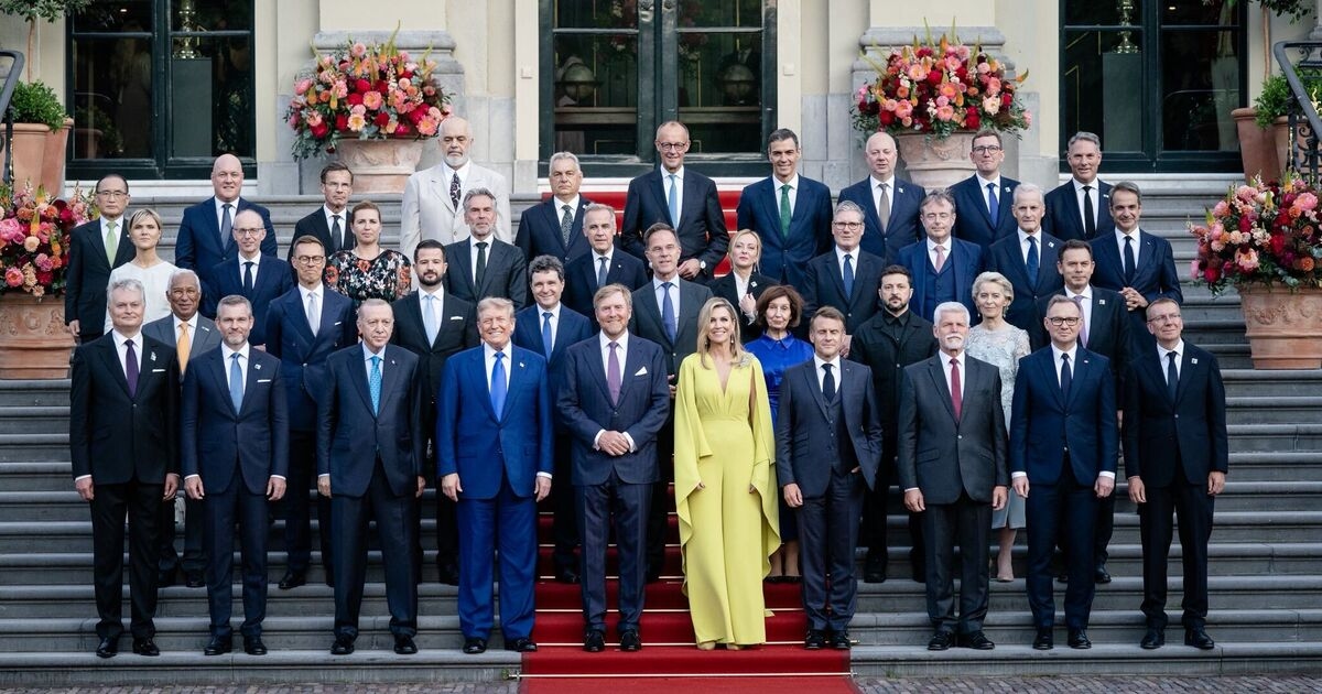Keir Starmer sidelined at NATO summit as he’s snapped in third row