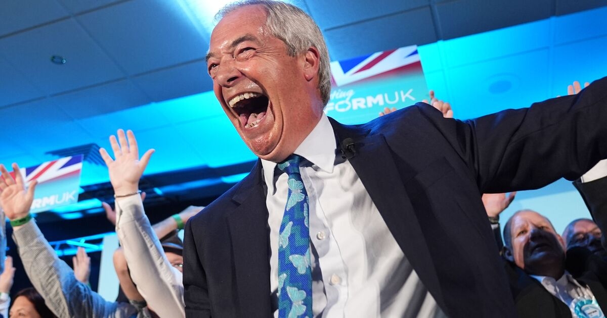 Nigel Farage wymienia największego wroga Reform UK, ponieważ sondaże wskazują na katastrofę Partii Konserwatywnej i Partii Pracy