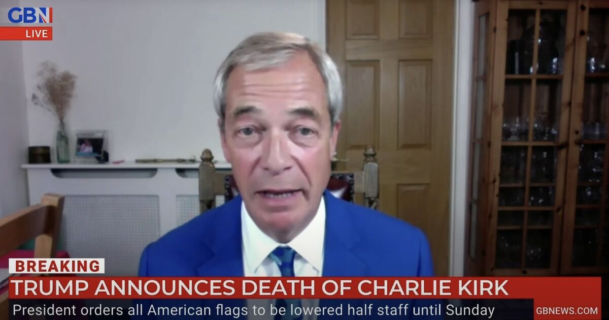 Nigel Farage issues emotional tribute to murder of 'friend' Charlie Kirk