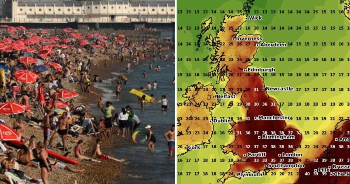 Mapas de clima quente mostram 45 áreas do Reino Unido que não serão afetadas pela 'mini onda de calor' de 38°C - lista completa