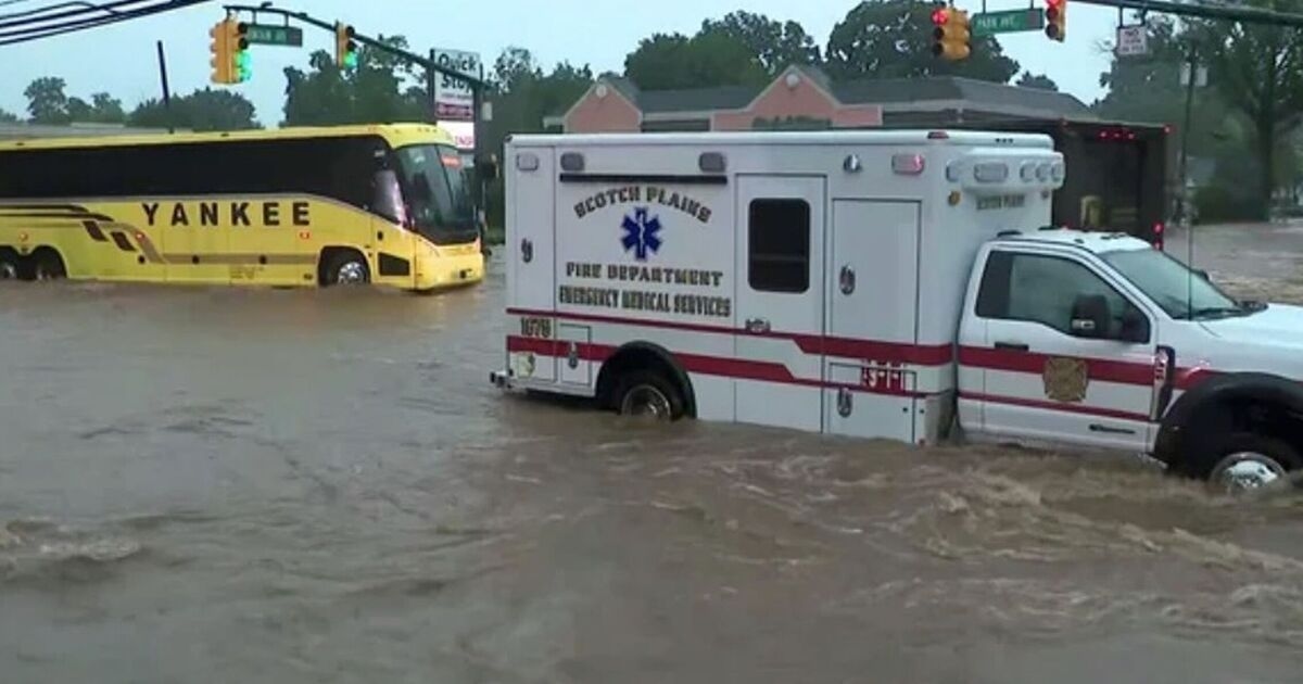 USA flash floods LIVE: New Jersey under state of emergency 'stay indoors, stay safe'