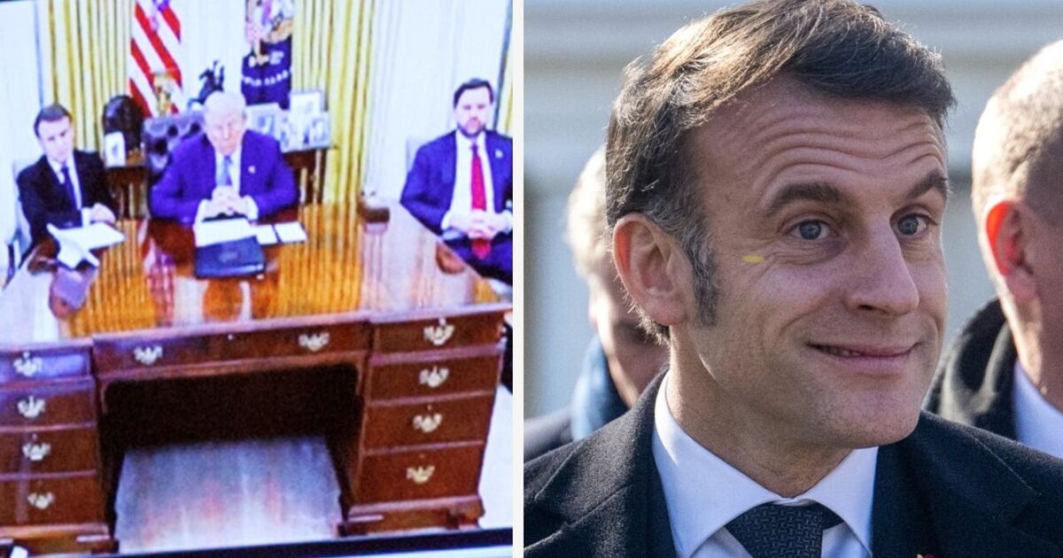 Donald Trump vernedert Emmanuel Macron op brute wijze tijdens bezoek aan het Witte Huis