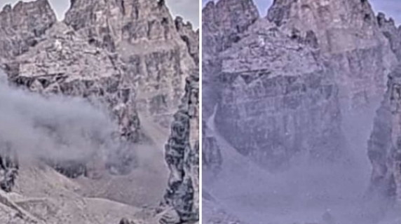 Brenta Dolomites: A new rock fall from Cima Falkner: "The mountain's profile has changed."