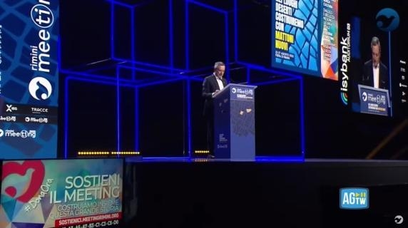 Draghi: "Gazze'deki katliamın yoğunlaşmasına Avrupa seyirci kaldı."
