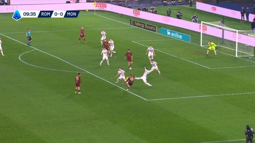 Série A, Roma-Monza 4-0, Giallorossi na zona Europa