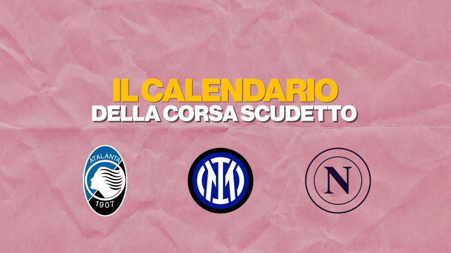 In tre per lo scudetto: il calendario completo di Inter, Napoli e Atalanta