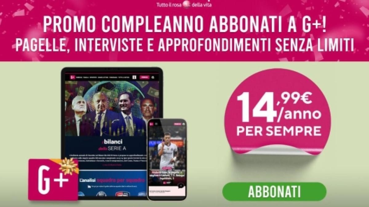 Comemore a vitória do Bologna na Coppa Italia! G+ por 14,99 euros por ano, para sempre