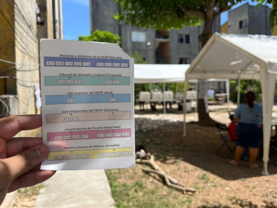 Sie stimmen ab und Sie essen es! Angeblicher Wahlbetrug mit „Wahlaufklebern“ im Wahllokal von Cancún