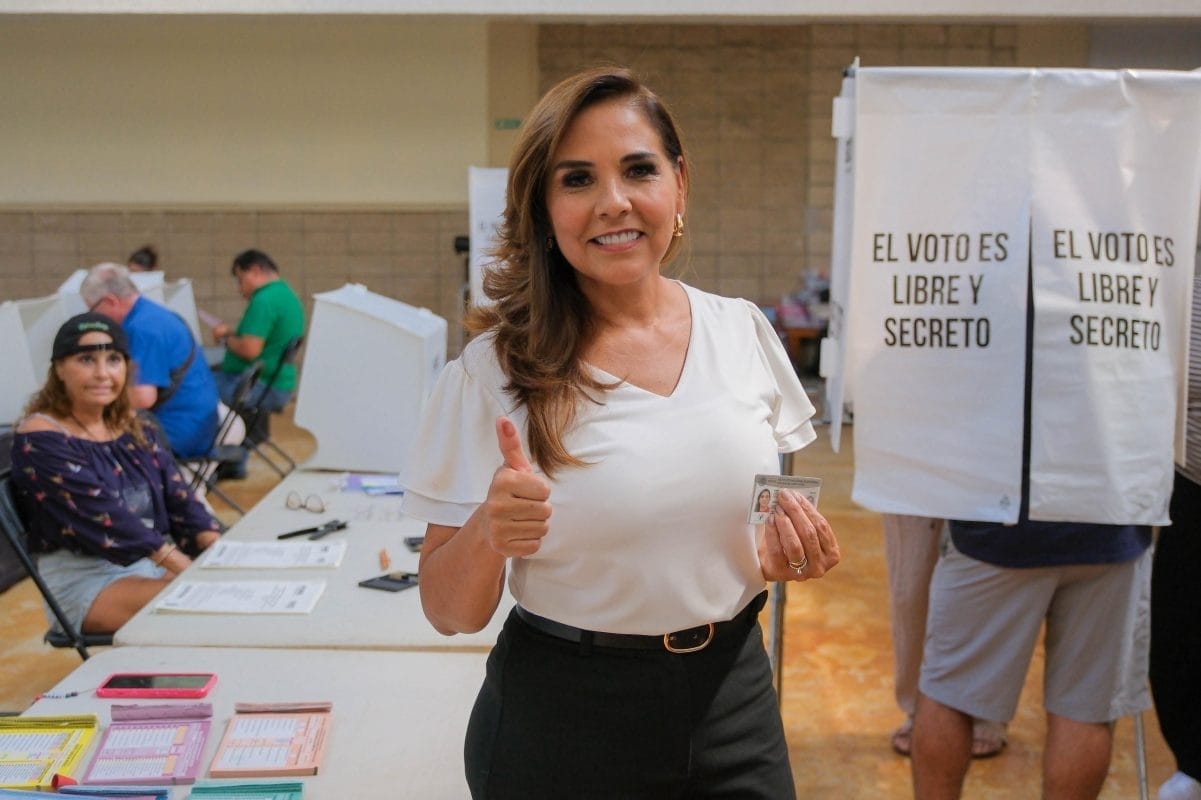Mara Lezama stimmt in Cancún ab und betont die Bedeutung der Richterwahl
