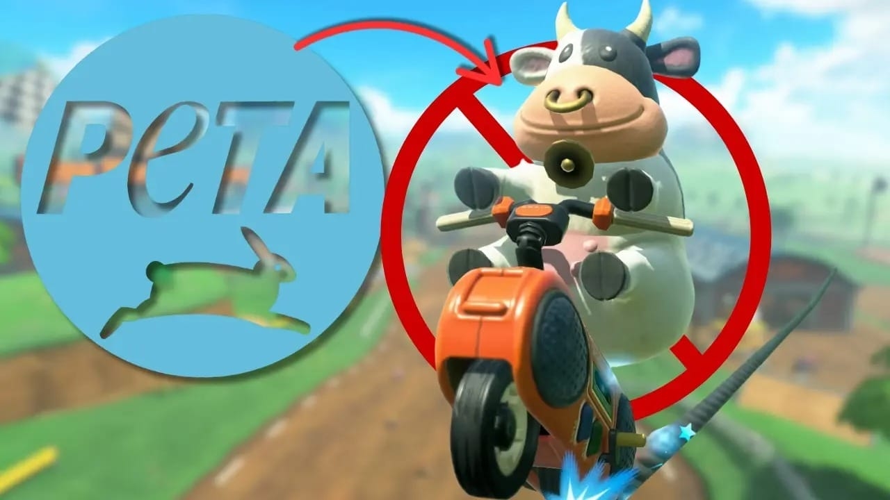 La PETA accusa Nintendo: chiede la rimozione della mucca con l'anello al naso da Mario Kart