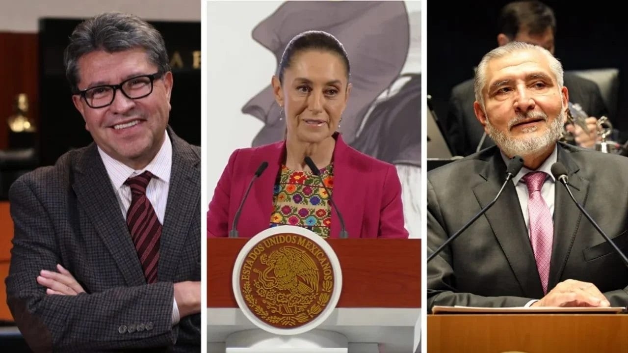 Sheinbaum ontkent breuk binnen Morena en bevestigt ontmoeting met Monreal en Adán Augusto