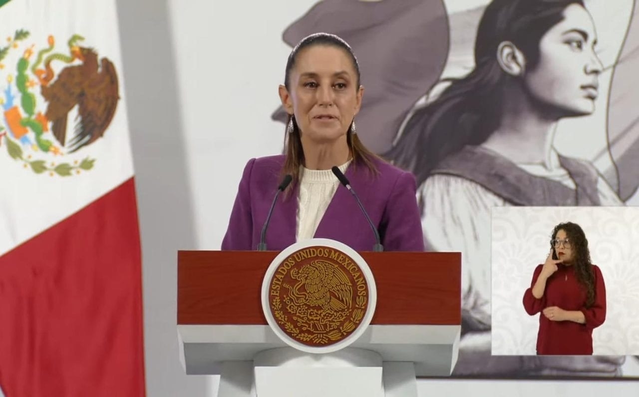 Sheinbaum demands greater action from the U.S. against arms trafficking.
