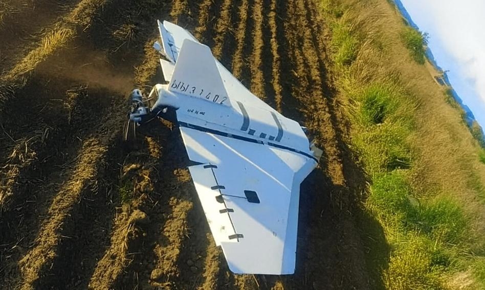 The last drone found. It crashed near Korsze in the Warmian-Masurian Voivodeship.