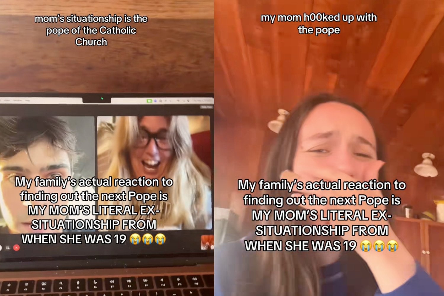 Die virale video over een vrouw die seks heeft met de paus is nep