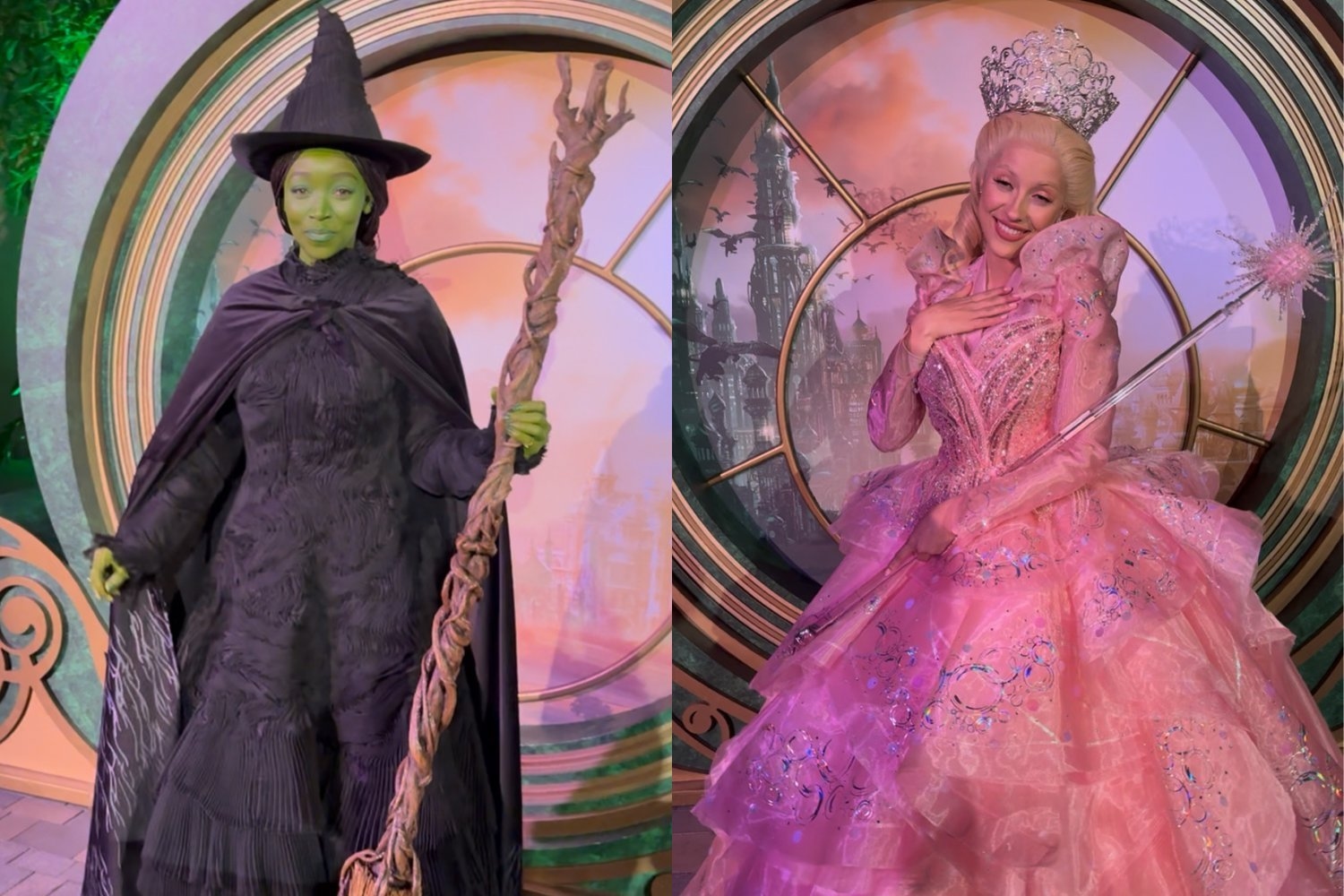 Ontmoet Wicked's Elphaba en Glinda bij Universal Studios Hollywood's Mega Movie Summer
