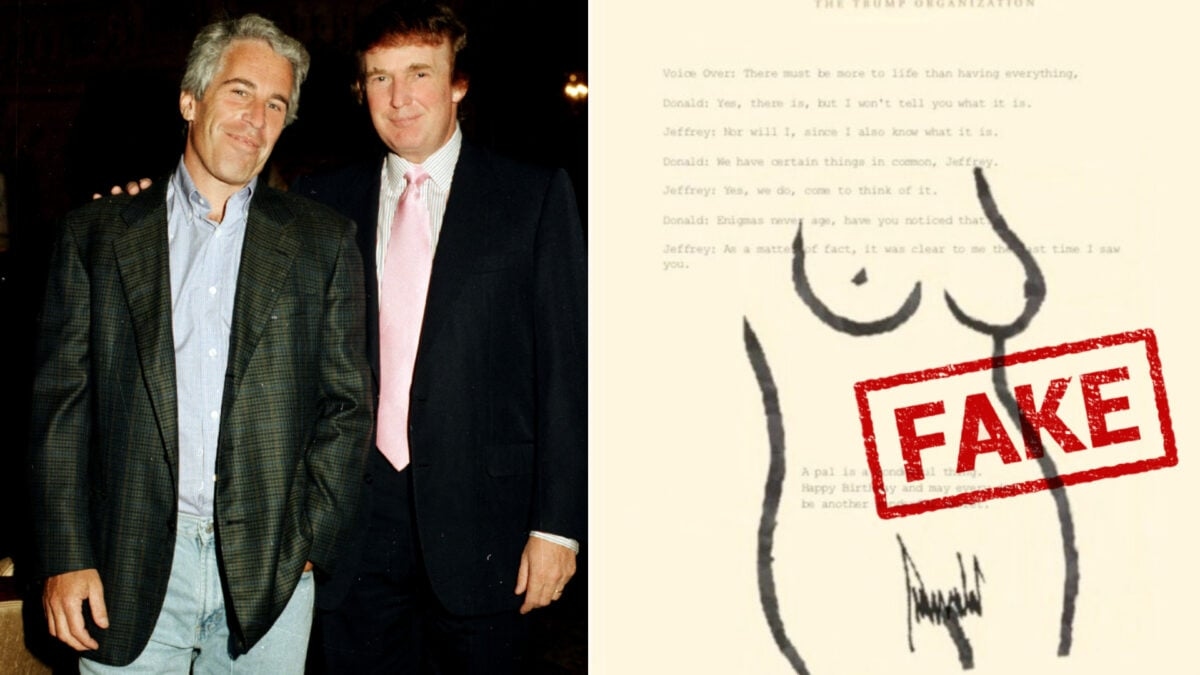 Fałszywe listy Trumpa i Epsteina rozprzestrzeniły się w Internecie po sensacyjnym raporcie