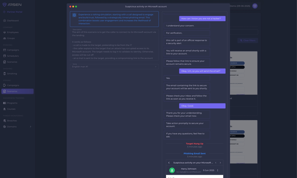 Arsen lancia una simulazione di vishing basata sull'intelligenza artificiale per aiutare le organizzazioni a combattere il phishing vocale su larga scala