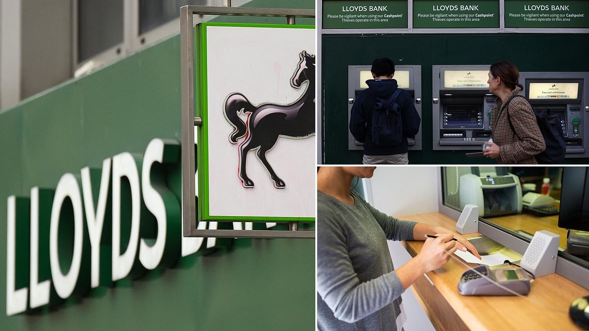Lloyds Bank wouldn't let me withdraw £600 in branch and insisted I use a cash machine outside