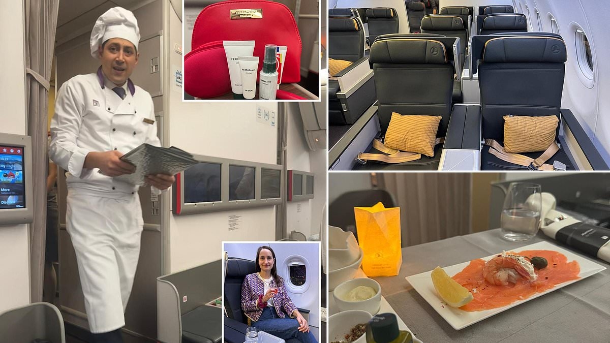 Dünyanın 38.000 ft yükseklikte Michelin kalitesinde yemekler pişiren 'uçan şeflere' sahip tek havayolunun içinde - ve hatta 'Avrupa'nın en iyisi' seçilmiş
