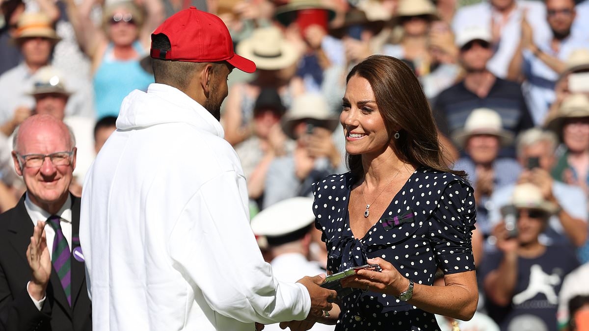 Nick Kyrgios reveals his snooty four-word reaction to being congratulated by Kate Middleton at Wimbledon - and royal fans will NOT be impressed