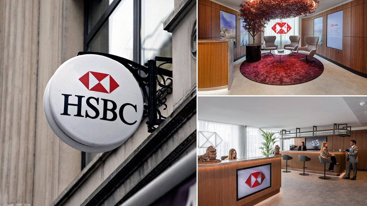 HELEN KIRRANE besucht eine supergeheime neue HSBC-Filiale in London, exklusiv für wohlhabende Kunden