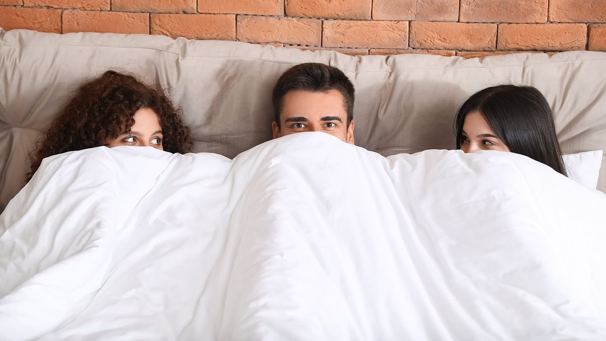 'I don't get jealous watching my husband have sex with other women - I find it attractive!' How a couple discovered a passion for polyamory after settling in the countryside