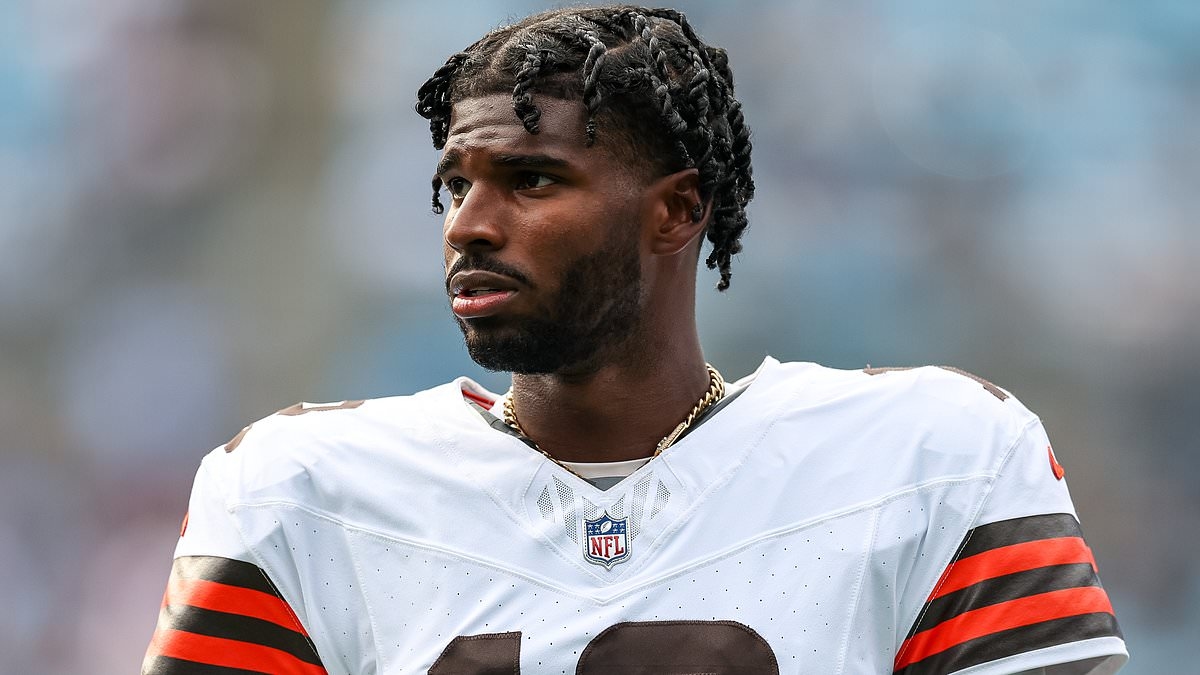 Shedeur Sanders feiert seinen ersten NFL-Touchdown-Pass während seines Preseason-Debüts für die Browns