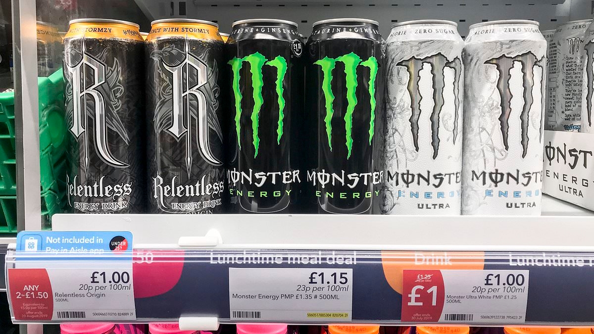 Sales of energy drinks to under-16s will be BANNED in new bid to improve concentration in schools