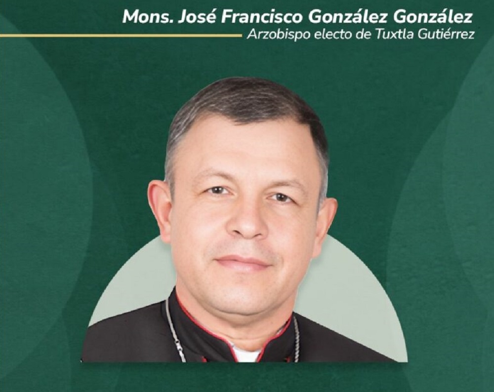 Paus Franciscus benoemt José Francisco González González tot aartsbisschop van Tuxtla Gutiérrez