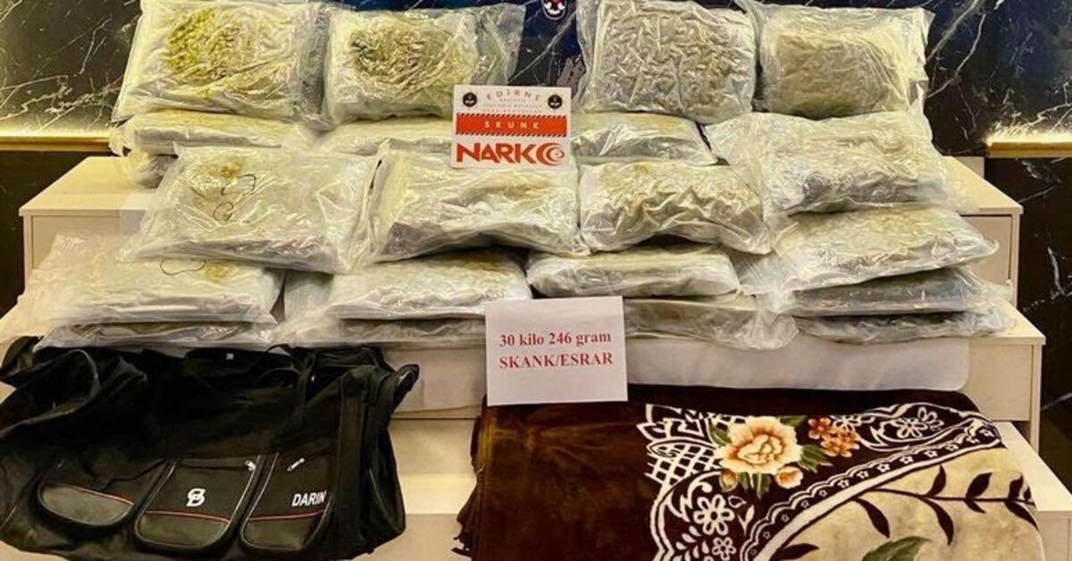 Sequestrati 30 chili e 246 grammi di droga a Kapıkule