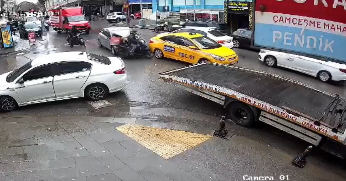 Prawie potrącił kuriera na motocyklu! Pojawiły się pierwsze zdjęcia!