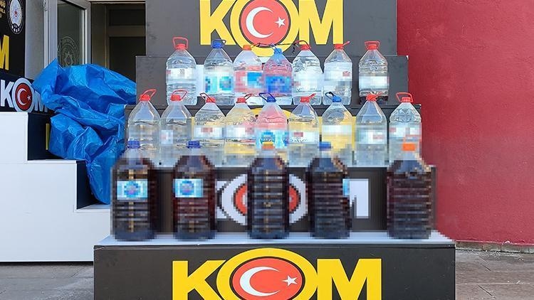 750 liters of counterfeit alcohol seized in Adana