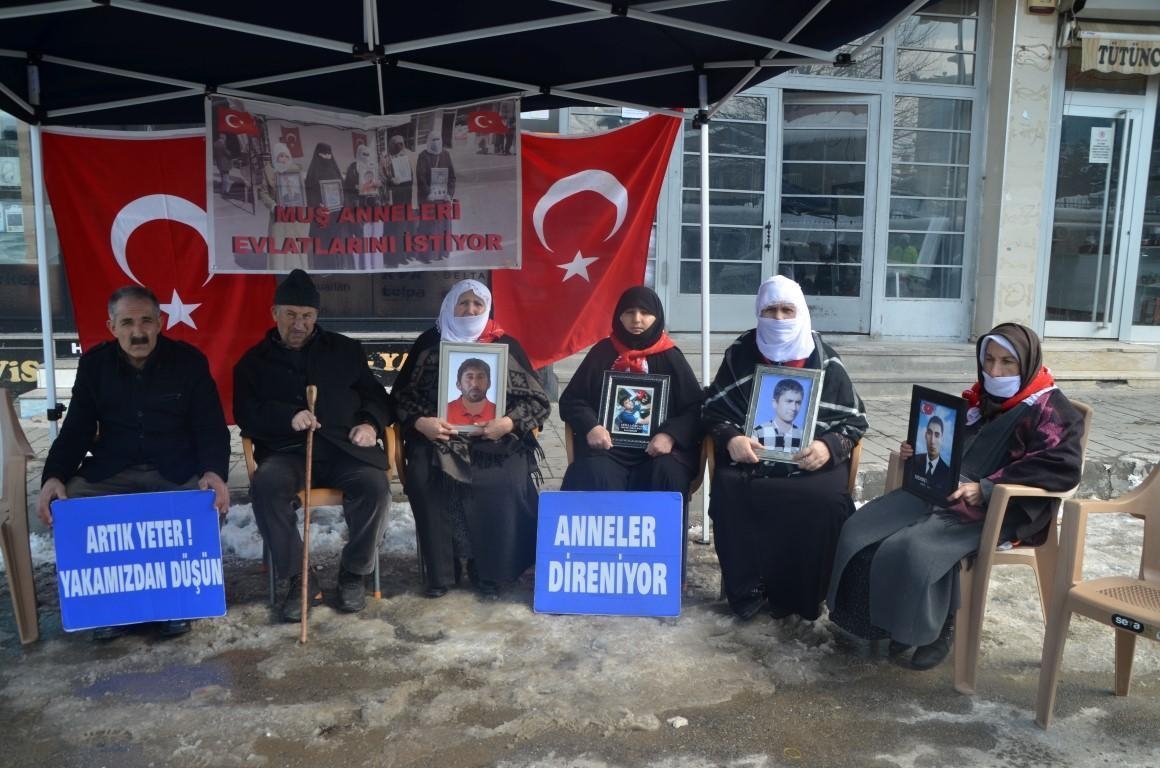 Le famiglie di Muş hanno continuato le loro proteste davanti all'edificio del partito DEM