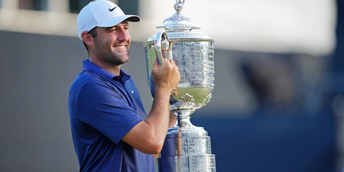 Scottie Scheffler se convierte en tricampeón major de golf