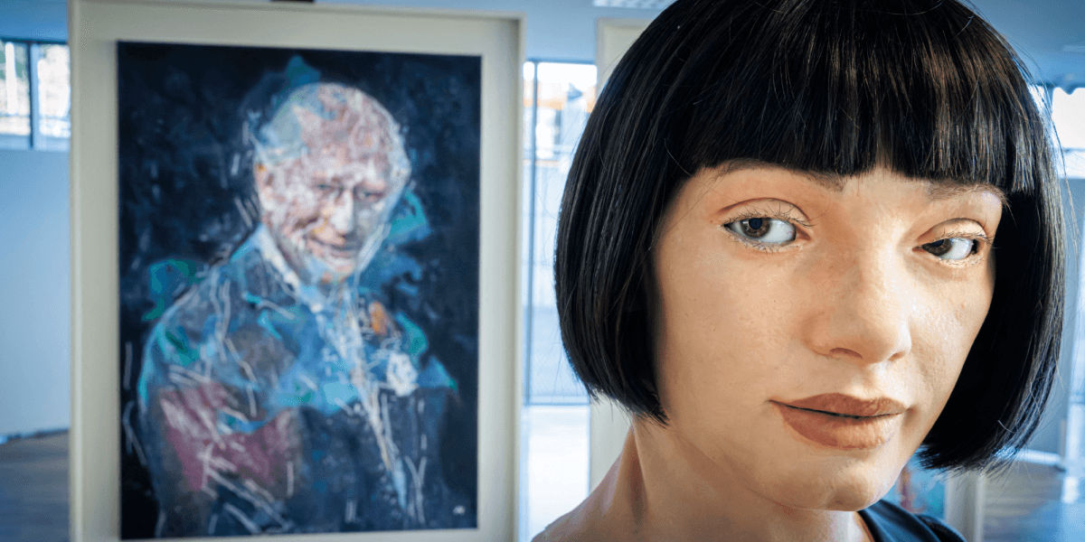 Der Roboter Ai Da sagt, dass es ihm nicht darum geht, „menschliche Künstler zu ersetzen“.