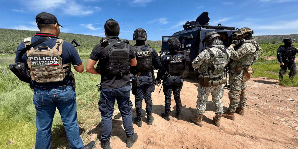 Operazione a Rincón de Romos, Aguascalientes, lascia 18 detenuti e sequestro dell'arsenale