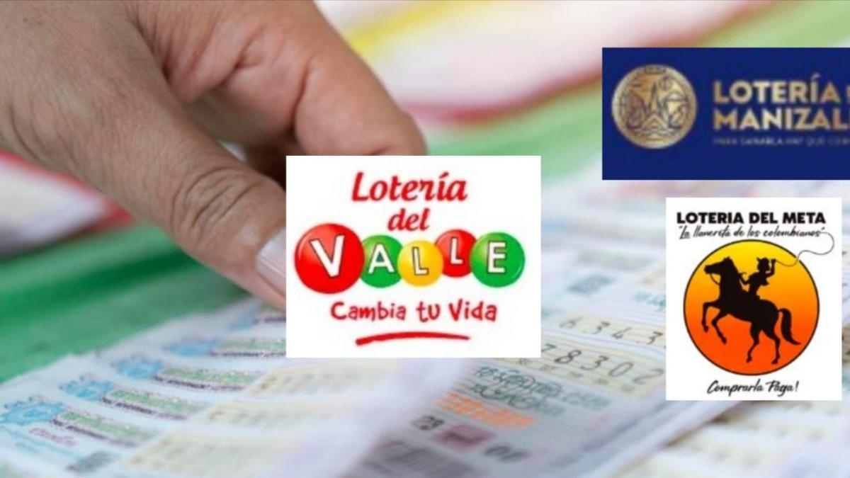 Loterías del Valle, Manizales und Meta, Ergebnisse der letzten Ziehung am Mittwoch, 4. Juni