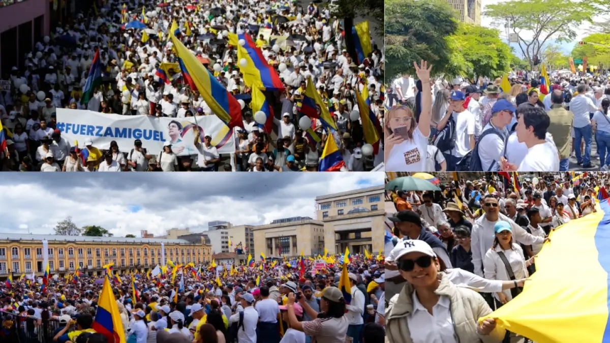 Silent March | Miguel Uribe's father, from the Santa Fe Foundation: 'My son, I admire you with all my might'
