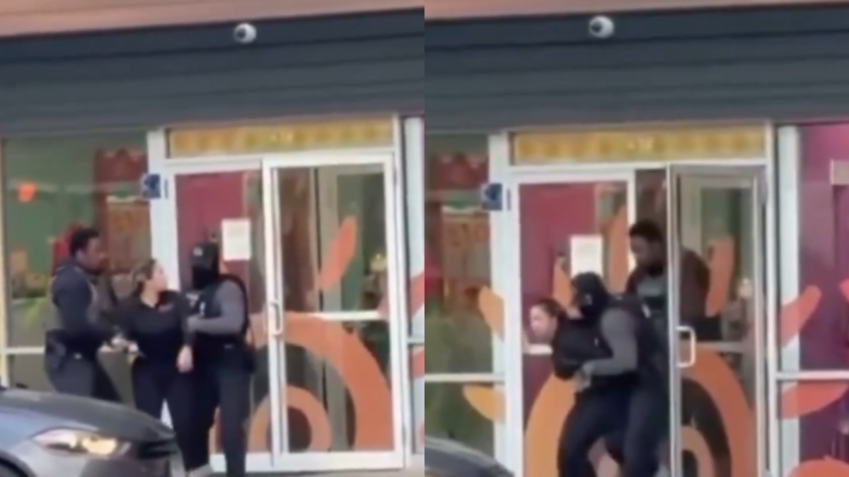 Видео запечатлело жестокое нападение на колумбийскую работницу в США во время ее задержания: «У меня есть документы»