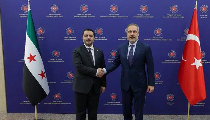 Foreign Minister Hakan Fidan met with his Syrian counterpart Şeybani
