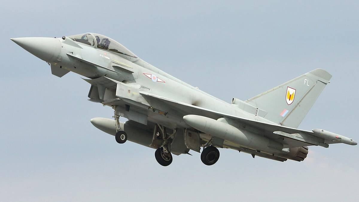 Typhoon fighters in Polish skies. The first British mission of its kind.